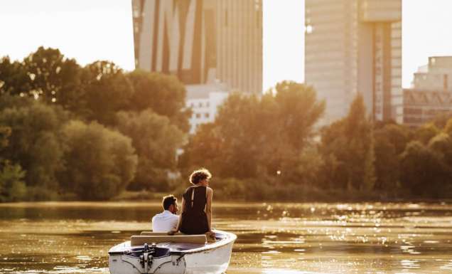 Boating on the Old Danube
