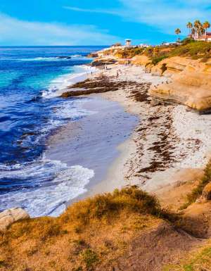 La Jolla coastline in San Diego, California