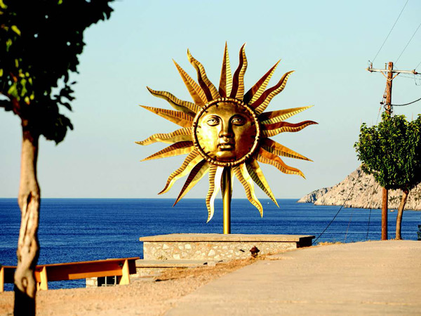 The exhibition, Jeff Koons: Apollo at Hydra Greece