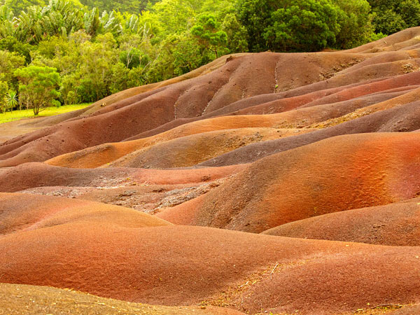 Red rocks in nature.
