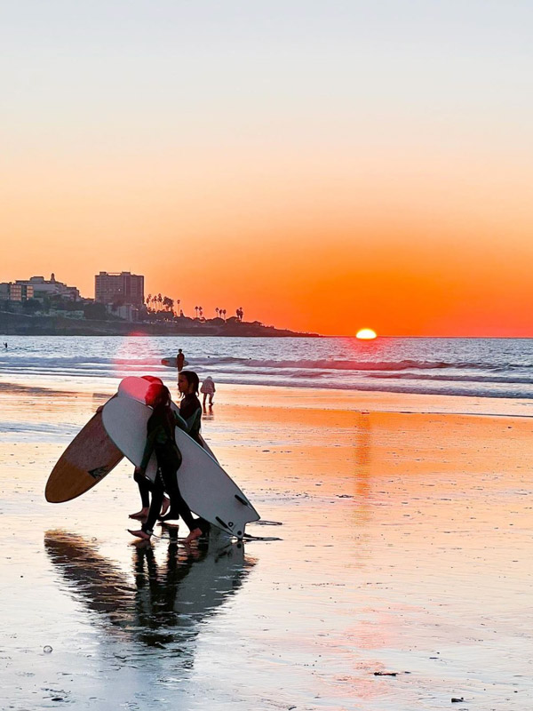 sunset in La Jolla Shores, San Diego