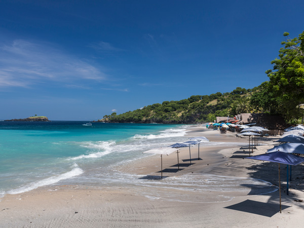 Virgin Beach in Karangasem province of Bali 