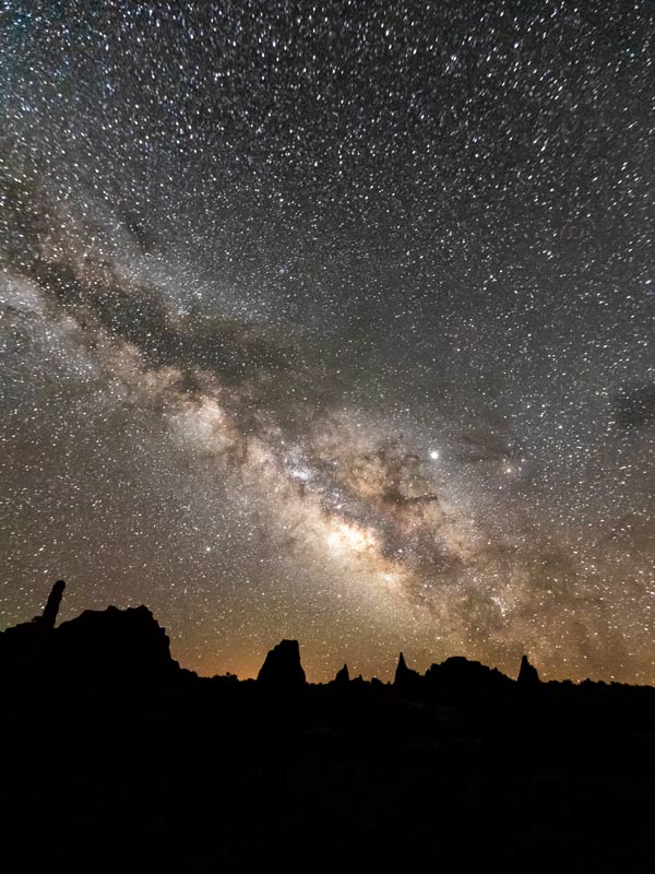 Milky Way behind Kodachrome Basin State Park in Utah