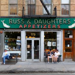 Russ & Daughters shopfront NYC