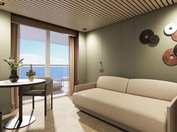 The Haven Aft-Facing Penthouse with Master Bedroom and Balcony, Norwegian Prima