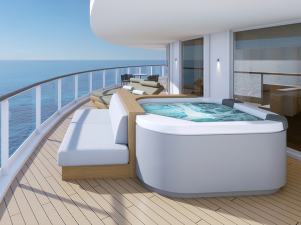 Norwegian Prima Suite with Hot Tub