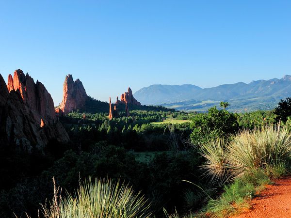 Nature view of Steinaker State Park in Utah