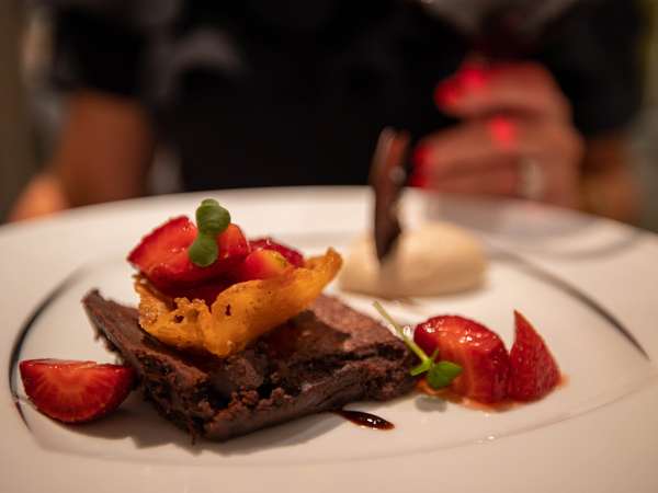 an authentic Italian dish served in Aqualina onboard Azamara
