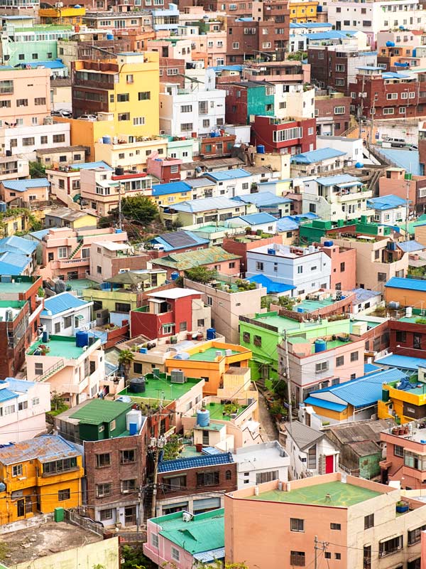 Colorful landscape of Gamcheon Culture Village, Busan, South Korea