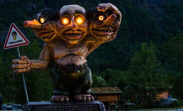 Troll sculpture at Trollstigen