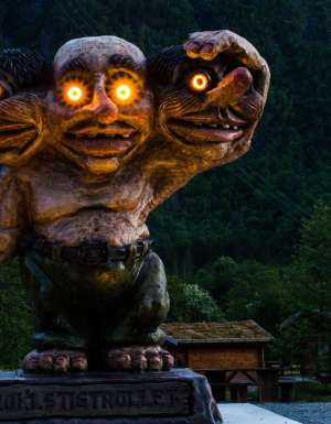 Troll sculpture at Trollstigen