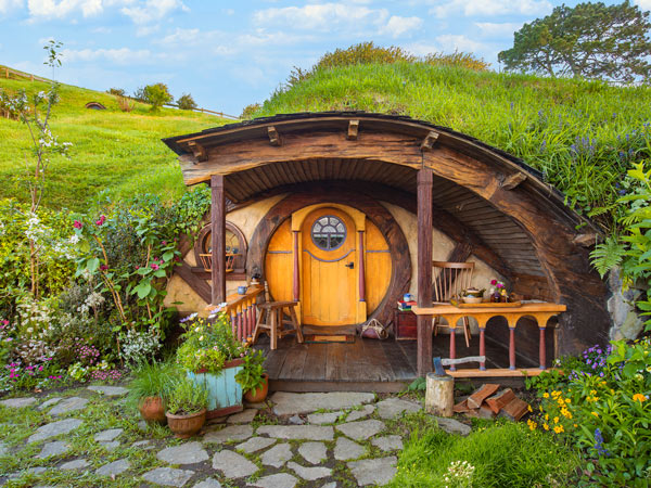 Airbnb Yellow Hobbit Hole