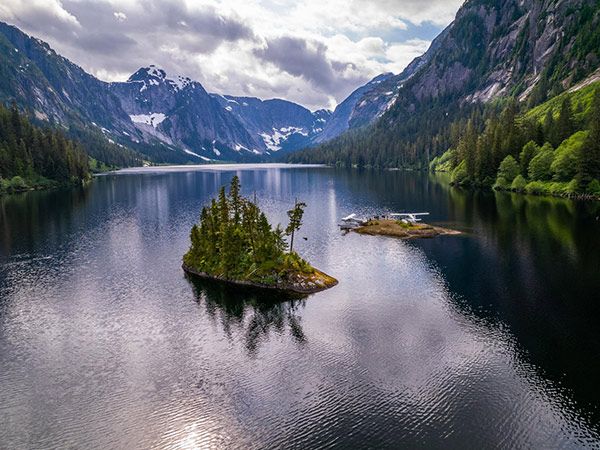 Scenic views to the Misty Fjords National Monument, Alaska