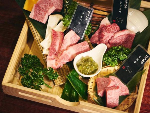 a rich serving of wagyu beef in a charcuterie board