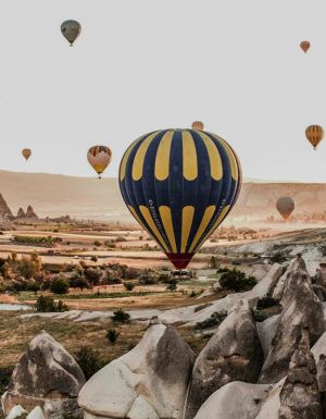 iconic sunrise hot air balloon rides over Cappadocia, aussie dollar exhange