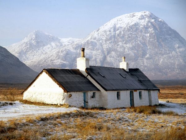 a farm cottage in Scotland