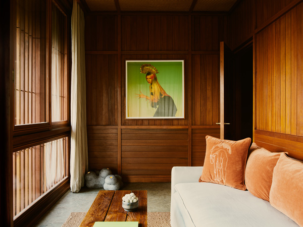 the minimalist-chic interior of Lost Lindenberg hotel, Bali