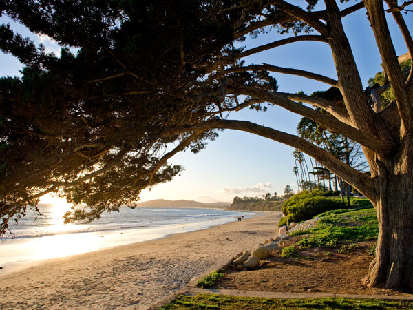 scenic view of Montecito's Butterfly Beach during the day