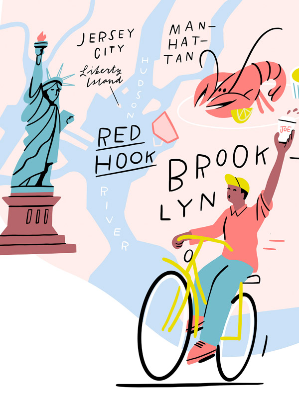 an illustration of the Red Hook Map