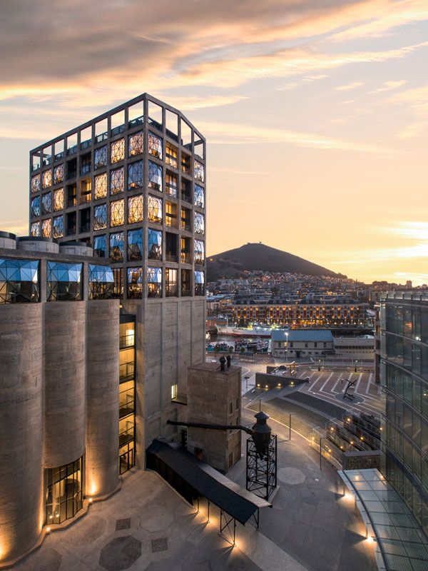 the exterior of ZeitzMOCAA (Museum of Contemporary Art Africa)