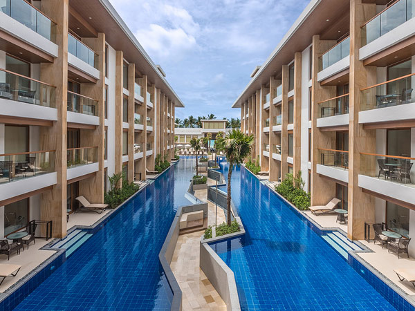 a lagoon pool at Hennan Crystal Sands, Boracay