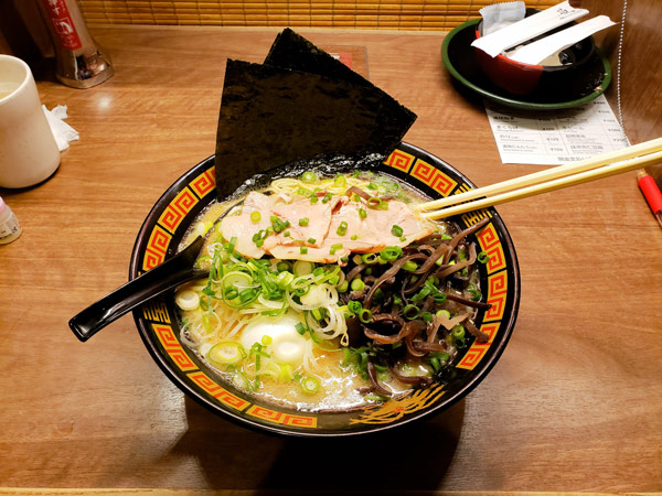 a warm bowl of ramen