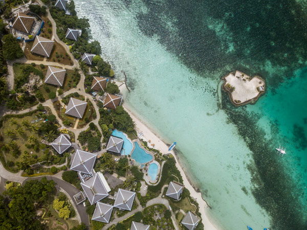 an aerial view of Mithi Resort and Spa, Bohol, Philippines