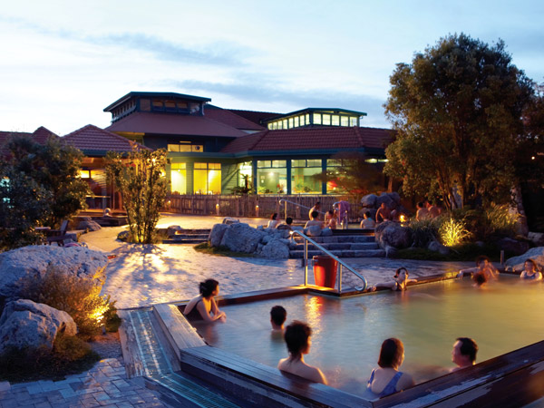 a group of adults soaking in Polynesian Spa Adult Pools Priest Pools