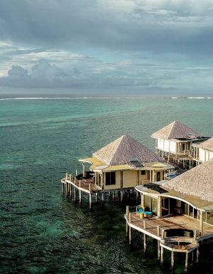 Coconuts Beach Club Resort & Spa over water fale