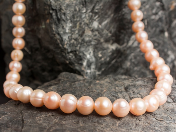 a pink South Sea Pearl Necklace