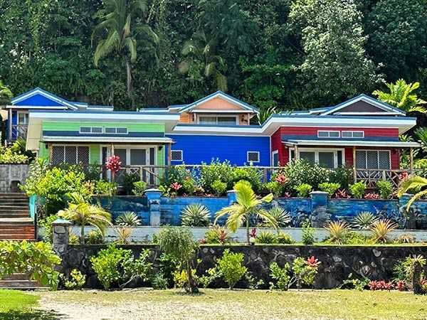Taufua beach fales, villas