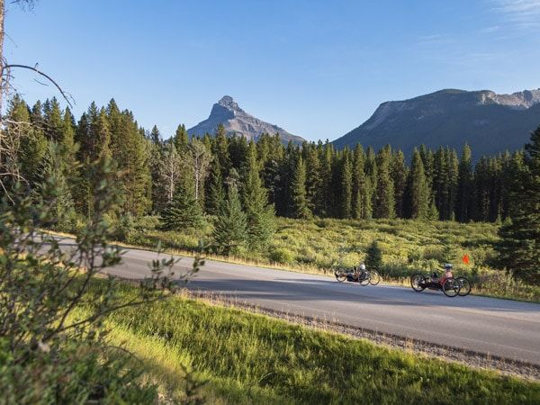 cycling at Bow Valley Parkway