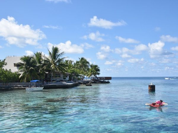 translucent blues in the South Pacific