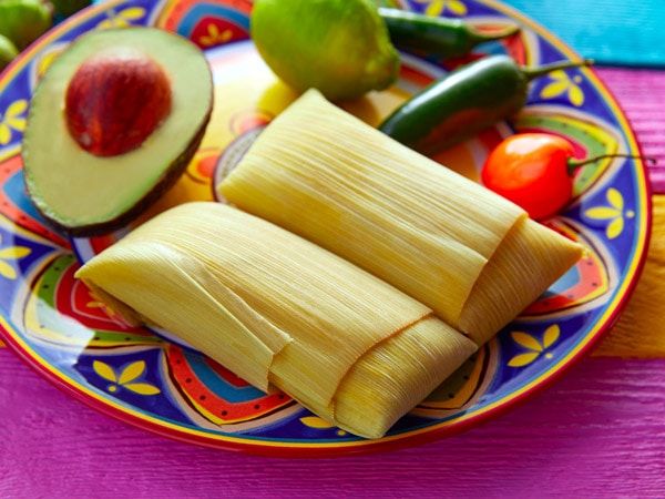 a plate of tamales