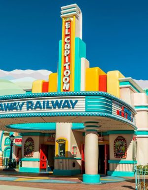 the entrance of Mickey and Minnie's Runaway Railway, Disneyland