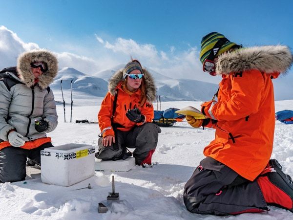 three people at Hurtigruten Foundation