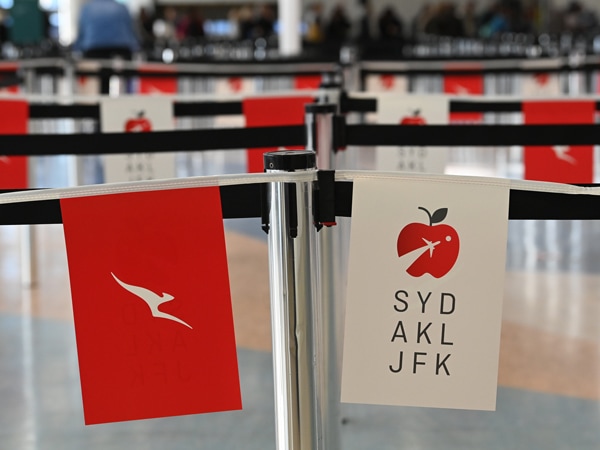 pre-departure area at the Auckland airport