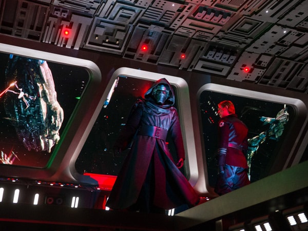 Kylo Ren in Star Wars Rise of the Resistance at Disneyland Park