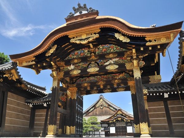 the entrance of Nijo Castle, Kyoto