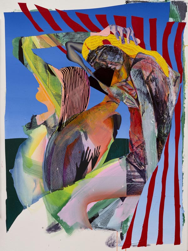 an artwork by LA-based artist Christina Quarles at Hauser & Wirth Menorca