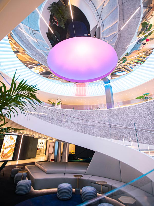 Roundabout atrium on Resilient Lady