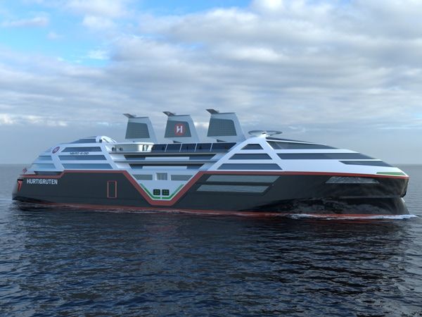 Hurtigruten Sea Zero Concept Visualisation
