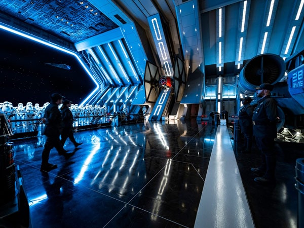 Star Destroyer Hangar Bay in Star Wars Rise of the Resistance Disneyland Park
