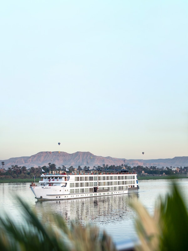the Uniworld cruising along the river