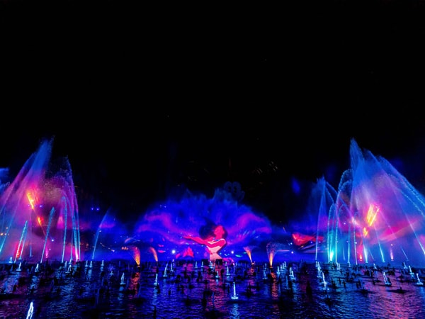 Pocahontas scene in World of Color – ONE at Disney California Adventure Park