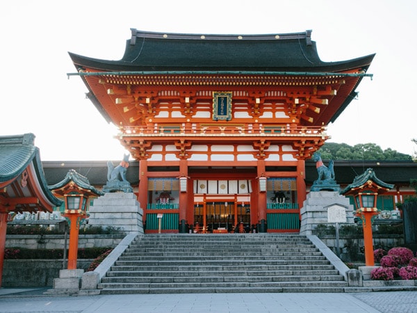 the Fushimi Inari Taisha Shrine in southern Kyoto