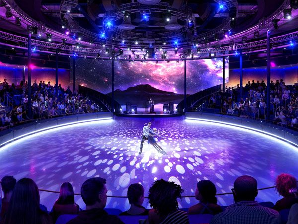 ice skating at Absolute Zero, Icon of the Seas