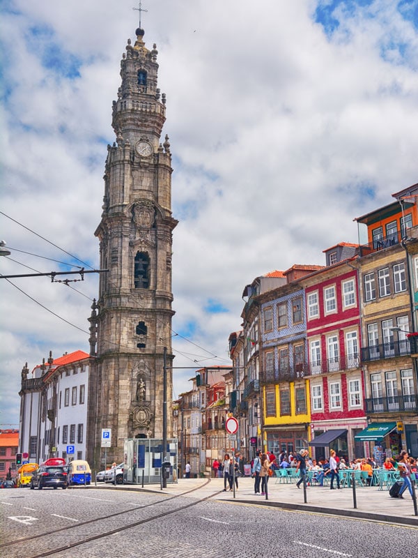 the Clérigos Tower in Porto