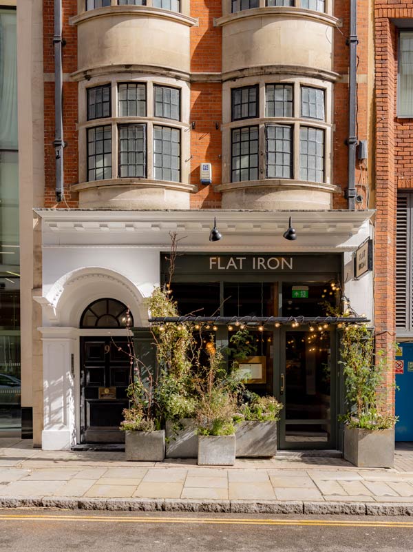 Exterior of the Flat iron in Kensington