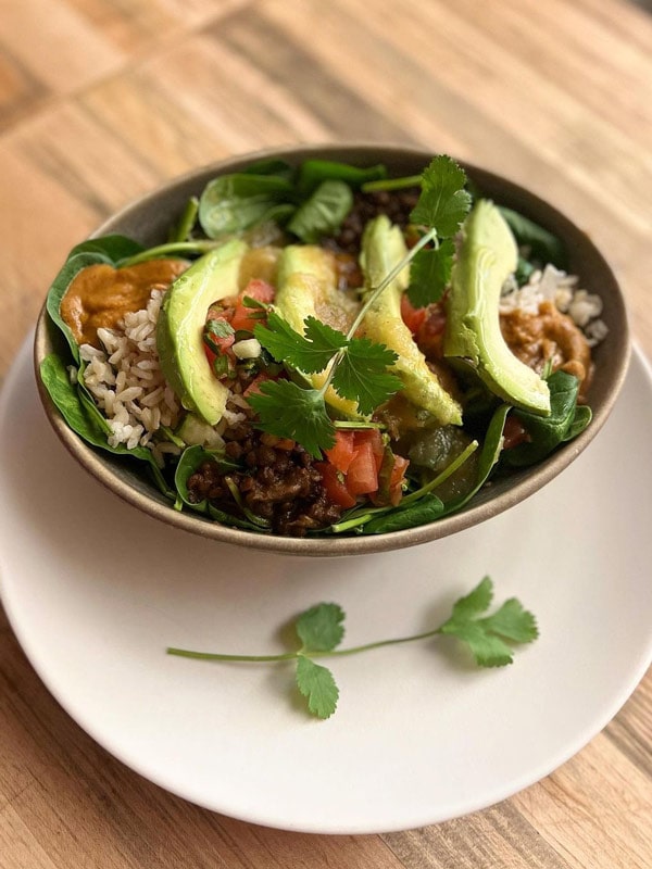 a vegan bowl at Gracias Madre, San Francisco